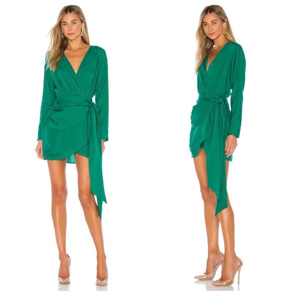 L'Academie Dresses & Skirts - L'Academie The Lorriana Mini Dress in Green XXS